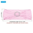 thumbnail image 2 of Uxcell 14"x5" Stretch Chair Sashes Bows Chair Bands Sashes with Buckle Slider Pink 10 Pack, 2 of 5
