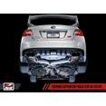 thumbnail image 2 of AWE Tuning Subaru STI VA / WRX GV Sedan Touring Edition Exhaust with Chrome Silver Tips (102mm) - Part #3015-42104, 2 of 11