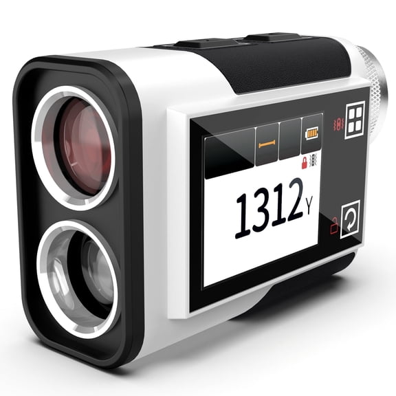 CIGMAN Golf Rangefinder with Slope, Flag Lock Vibration, Color Display, 1312 Yards, Rechargeable Laser Range Finder for Golf and Hunting CT-1200PRO