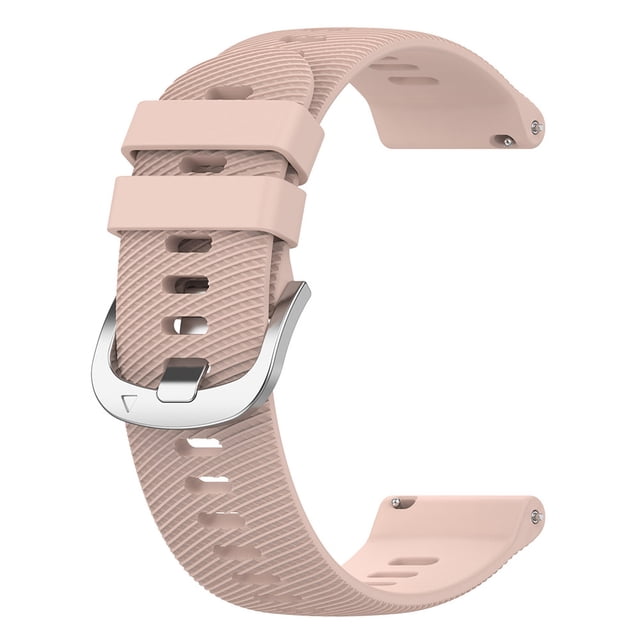 20mm Silicone Watch Band Cross Pattern Stainless Steel Buckle Replacement Straps Compatible For Samsung Garmin Venu 2plus