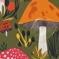 thumbnail image 4 of Yayeee Shower Curtain with Hooks 72"x72" Waterproof Fabric Bathroom Hanging Decor, Vibrant Mushroom, 4 of 5