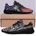thumbnail image 3 of Thin Blue Line Duty Honor Courage Shoes Sneakers Black Size 11.5, 3 of 7
