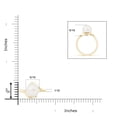 thumbnail image 4 of ANGARA Freshwater Cultured Pearl Solitaire Bypass Ring in 14K Yellow Gold for Women | June Birthstone, Birthday, Anniversary, Jewelry Gift for Women | Pearl Ring, 4 of 7