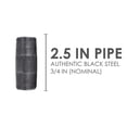 thumbnail image 2 of Ldr .75 in. X 2-.50 in. Black Steel Nipples  30034X212, 2 of 8