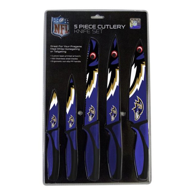 Ensemble de Couteaux Baltimore Ravens - Cuisine - Lot de 5