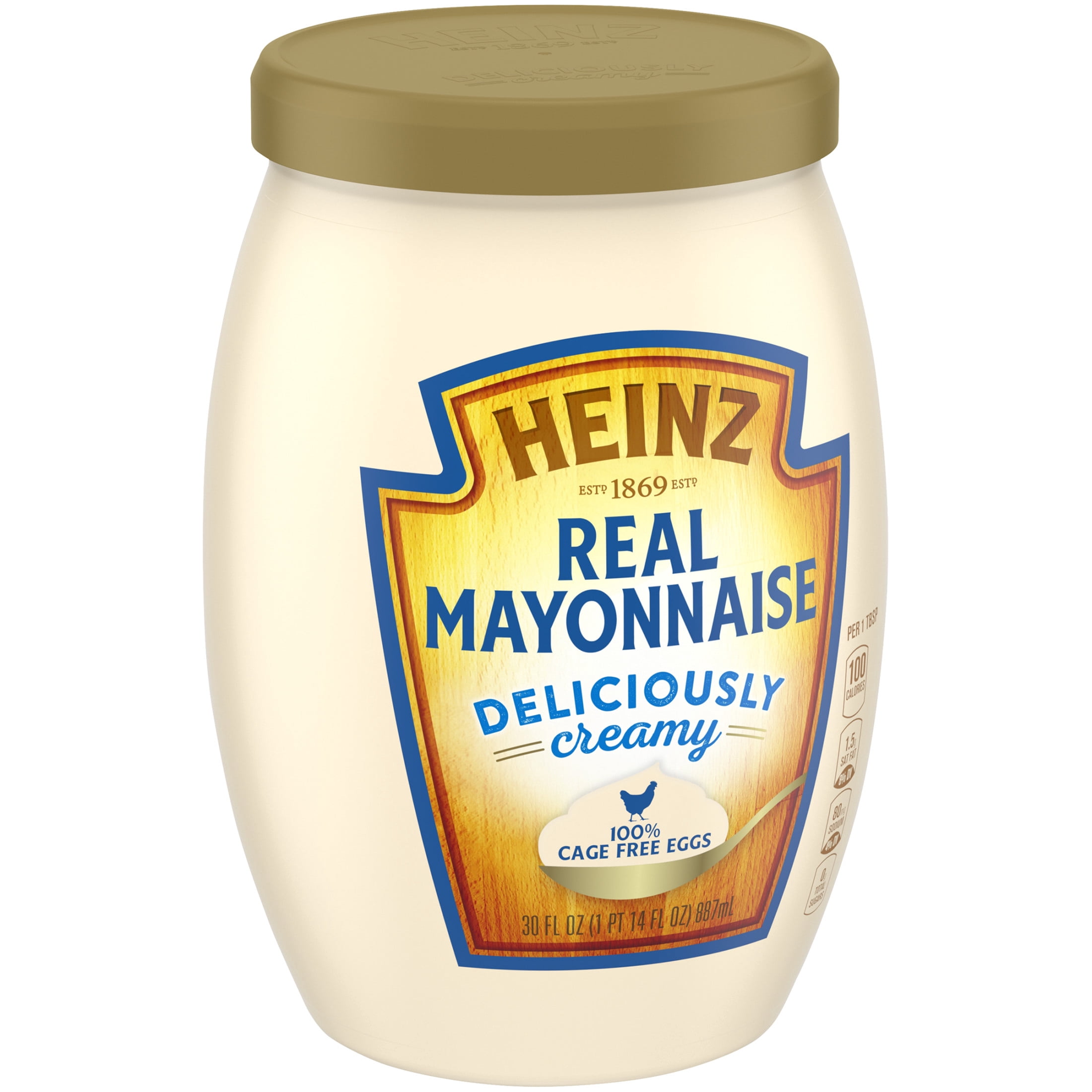 Heinz Deliciously Creamy Real Mayonnaise, 30 fl oz Jar