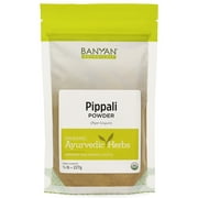 Banyan Botanicals Organic Pippali Powder - Certified USDA Organic, 1 lb - Piper longum - Long Pepper - Ayurvedic Cooking Spice with Digestive and Respiratory Benefits*