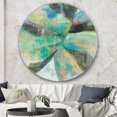 thumbnail image 3 of Designart 'In the Valley Abstract I' Traditional Metal Circle Wall Art, 3 of 3