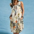 thumbnail image 5 of ZANZEA Women Sleeveless Vintage O-Neck Dress Floral Printed Short Dresses, 5 of 5