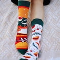 thumbnail image 3 of FAYNIXHSC Asymmetrical Cotton Socks,Fashionable Vintage Style,Various Pattern Options, for All Seasons,2 Pairs Shipping, 3 of 8
