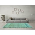 thumbnail image 3 of Ahgly Company Indoor Rectangle Abstract Light Blue Contemporary Area Rugs, 3' x 5', 3 of 4