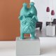 thumbnail image 4 of Estatua de resina masculina bulldog francés TUNC Decoración de yoga 3 piezas rojo verde amarillo, 4 of 5