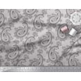 thumbnail image 2 of Soimoi Modal Satin Fabric Artistic Paisley Printed Craft Fabric by The Yard 42 Inch Wide, 2 of 3