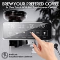 thumbnail image 3 of Espresso Machine with Grinder, 20 Bar Professional Coffee Milk Frother Steam Wand, All-in-One Stainless Steel Maker to Make Latte, Cappuccino, 67oz Detachable Water Tank, 3 of 4