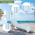 thumbnail image 6 of lacooooppia Beach Chair Cover Thick Lounge Chair Towel Cover for Outdoor Vacation Travel F, 6 of 8