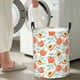 thumbnail image 5 of Fotbe Peach Cesto de Ropa con Asas, Cesto Impermeable de Gran Capacidad, Bolsa de Lavado para Dormitorio, Cesto de Ropa con Ruedas y Asas-Medium, 5 of 6