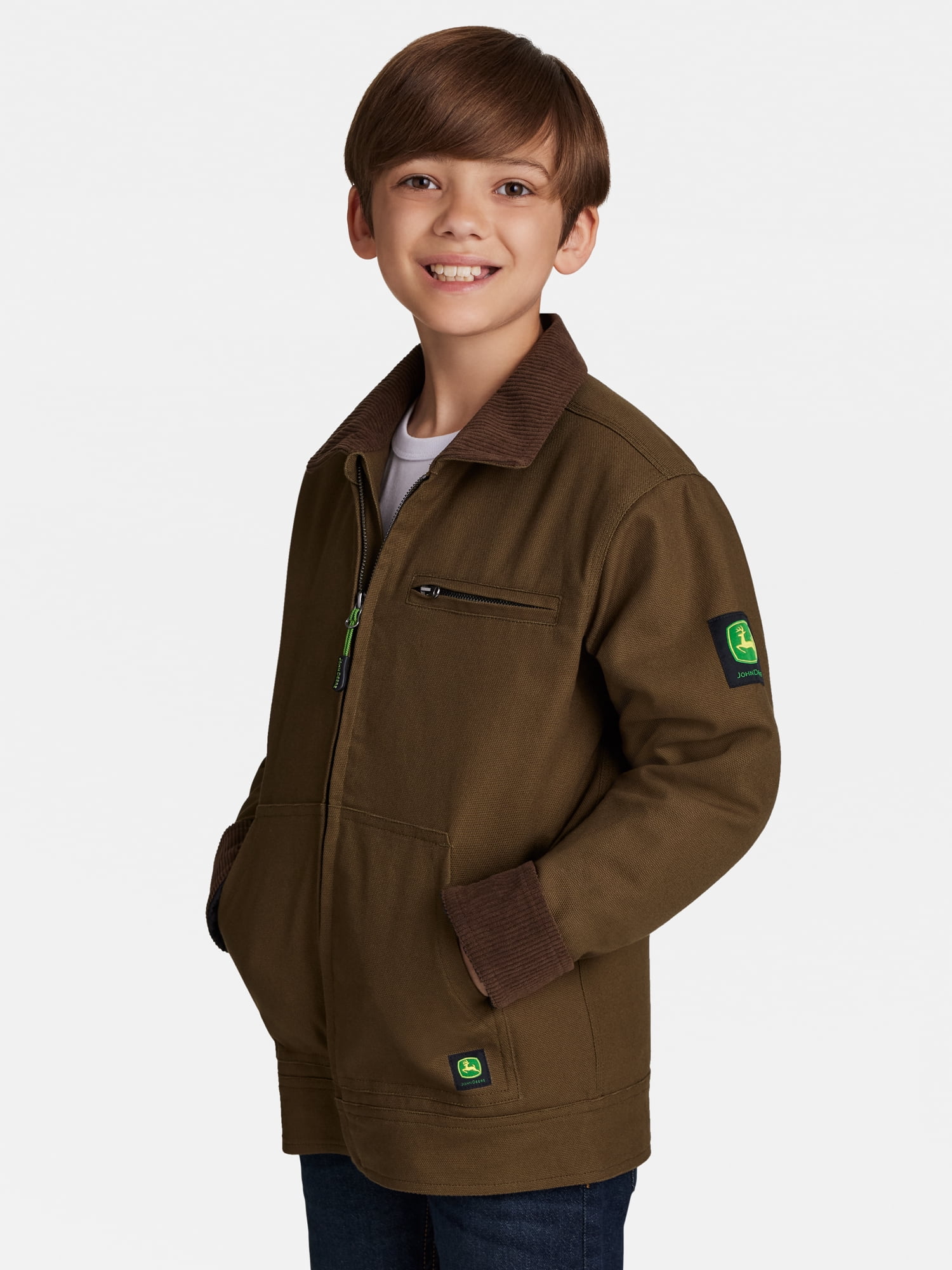 John Deere Boy's Canvas Tractor Jacket, Sizes 4 - 16