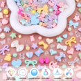 thumbnail image 3 of Assorted 170-230PCS Macaroon Color Acrylic Beads For Bracelet Making, Bow Butterfly Candy GummyBear Aesthetic Bracelet Charms,Cute Beads For Jewelry Making DIY Necklace Keychain Phone Charm, 3 of 6