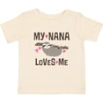 thumbnail image 3 of Inktastic My Nana Loves Me Sloth Girls Baby T-Shirt, 3 of 5