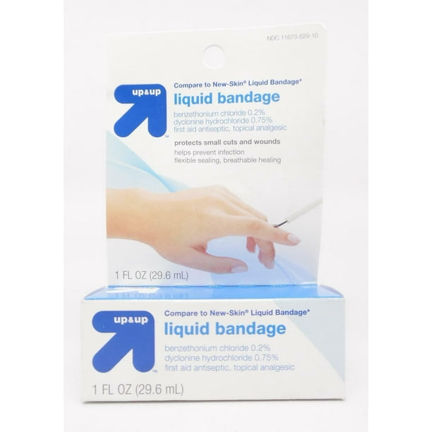 Up&Up New Liquid Bandage, Protects Small Skin Cuts and Wounds, 1 fl. oz.