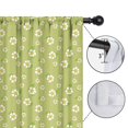 thumbnail image 4 of Blackout Kids Curtains,Lightgreen Daisy Flower White Blooms Pattern Childrens Insulated Curtains Set Of 2,Bedroom Essentials,Toddler Room Decor 42"x54", 4 of 5