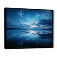 thumbnail image 2 of Designart "Heavenly Horizon in Blue Sky Photo" Landscapes Floater Framed Canvas Print, 2 of 7