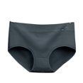 thumbnail image 5 of YWDJ Cotton Lightweight High Waist No Show Fashion Briefs Comfortable Cotton High Waist Underwear Sexy Panties Dark Gray L, 5 of 6