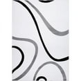 thumbnail image 5 of Ladole Rugs Beautiful Soft Turkish Light Gray Contemporary Spriral Area Rug Carpet, 8x11, 5 of 5