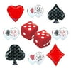 Mayflower Products Casino Night Cards and Dice Party Supplies and Balloon Decorations