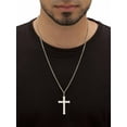 thumbnail image 4 of PalmBeach Jewelry Sterling Silver Cross Pendant Necklace with Stainless Steel Chain 24", 4 of 6