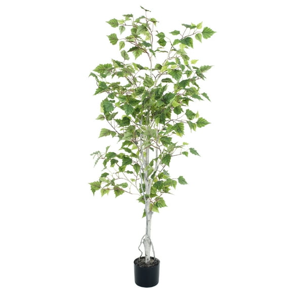 Pure Garden 60-inch Birch Artificial Tree with Natural Looking Leaves