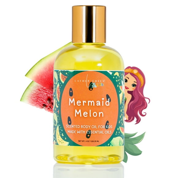 Mermaid Melon Kids Natural Body Oil - 4 oz by LatherGreen