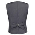 thumbnail image 3 of Visaccy 4cps Boys Grey Suits Slim Fit Dress Clothes Ring Bearer Outfit, 3 of 4