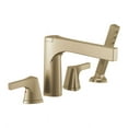 thumbnail image 4 of Delta Zura Roman Tub with Hand Shower Trim, Stainless, 4 of 9