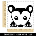 thumbnail image 2 of Peeking Possum Opossum Square Rubber Stamp Stamping Scrapbooking Crafting - Large 2.75in, 2 of 7