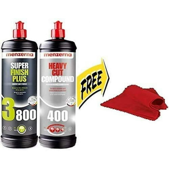 menzerna Compound Bundle with Free Microfiber Towel 3800Q 400Q Compound