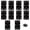 Black, variant on 10 Pcs 2.5 Inch Black Door Hinge Cabinet Hinge, Reliable Black Ball Bearing Butt Hinges for Windows, Cabinets, and Outdoor Use, Includes Mounting Screws