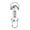 White, variant on Super Bright Keychain Flashlight, 1200 Lumens Mini Flashlight with Hook - Portable Rechargeable EDC Pocket Light for Hiking, Camping, Emergency & Outdoor Gear