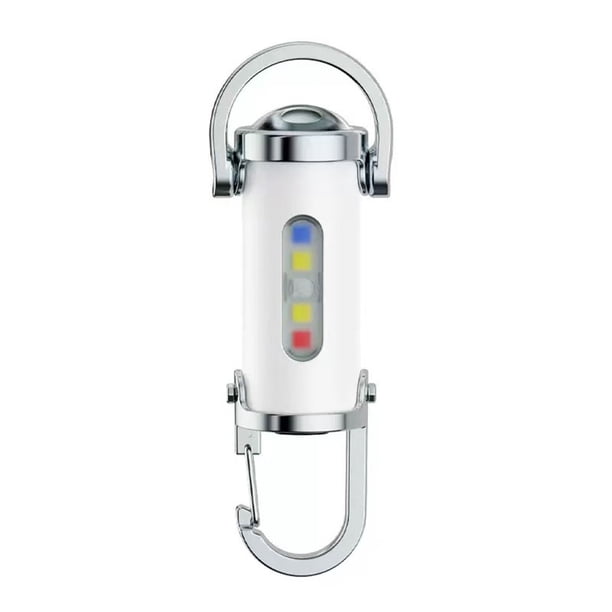 Linterna multiusos de llavero con 1200 lúmenes, impermeable, linterna LED portátil con brillo ajustable y capacidad de carga.