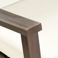 thumbnail image 4 of Christopher Knight Home Outdoor Rocking Chair, Acacia Wood Frame with Cushions, Cross-Back Design, Cream+Gray, 4 of 8