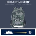 thumbnail image 5 of FORMRS School Backpack 17" Student Travel Bag with Laptop Compartment, Army Green Camouflage Pattern, 5 of 7