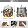 thumbnail image 2 of Yayeee Ashtray with Lid for Cigarette Smokeless Stainless Steel Home Ash Holder, Red Geometric, 2 of 7