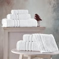 thumbnail image 7 of Jumbo Large Bath Sheets Towels 2 Pack Soft and Absorbent, 100% Cotton Towels (White, Bath Sheet), 7 of 7