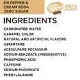 thumbnail image 4 of Dr Pepper and Cream Soda Zero Sugar, 12 fl oz cans, 12 pack, 4 of 5