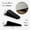 Black Rubber Wedge, variant on Door Stoppers for Wall – Spring Door Stopper with Rubber Tip – 3-1/4" – Pack of 4 – Doorstop – Ideal for Home, Offices, Schools
