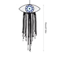thumbnail image 3 of Kmonabie Hand Woven Macrame Wall Hanging, Cotton Tassel Dreamcatcher Boho Home Wall Decor, 3 Colors for Bedroom Living Room Entryway, Black, 3 of 6