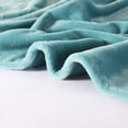 thumbnail image 5 of Large Flannel Fleece Throw Blanket, 60×80 Inch - Cozy Lightweight Thick Blanket - All Seasons Suitable for Women, Men and Kids (Bluishgreen), 5 of 6