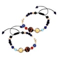 thumbnail image 4 of 2 piezas de pulsera del sistema solar niños lindos pulsera planeta cuentas de piedra natural joyas de galaxias para fiestas diarias de uso diario, 4 of 6