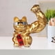 thumbnail image 3 of Figura de gato de la suerte con brazo musculoso chino, adorno de gato de la fortuna con brazo gigante fuerte para Mano izquierda, 3 of 9