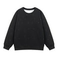 thumbnail image 2 of pstuiky camisas de manga larga para hombre, Blusa/camiseta informal y moderna de color liso con cuello redondo y lazo en los hombros para hombre top de hombre m, 2 of 4